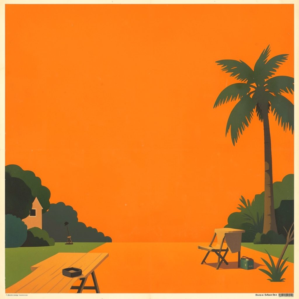 Pintura gouache de un patio escolar con jóvenes jugando al aire libre bajo luz suave, paleta de granate y dorado